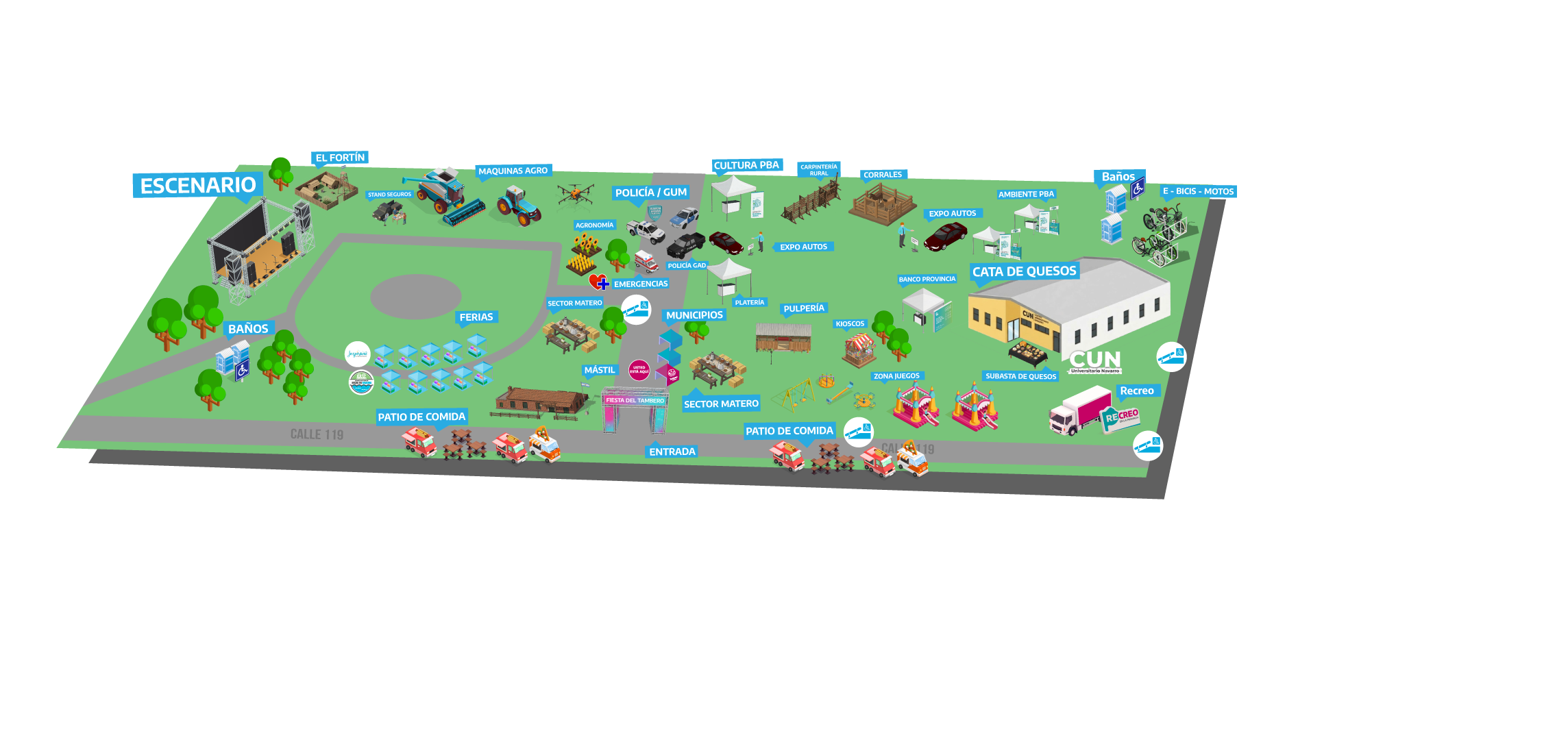 Plano de la Feria del Tambero 2026